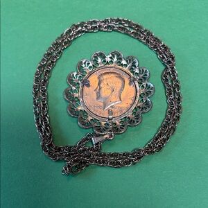 Vintage Kennedy Half Dollar Pendant